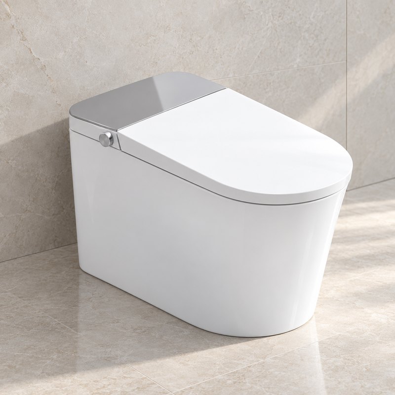 Smart toilet with integrated heated seat